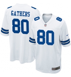 Men's Nike Dallas Cowboys #80 Rico Gathers Game White NFL Jersey