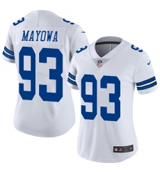 Women's Nike Dallas Cowboys #93 Benson Mayowa Elite White NFL Jersey
