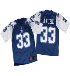 Men's Nike Dallas Cowboys #33 Chidobe Awuzie Elite White/Navy Throwback NFL Jersey