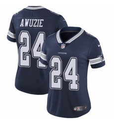 Women's Nike Dallas Cowboys #24 Chidobe Awuzie Navy Blue Team Color Vapor Untouchable Elite Player NFL Jersey