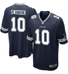 Men's Nike Dallas Cowboys #10 Ryan Switzer Game Navy Blue Team Color NFL Jersey