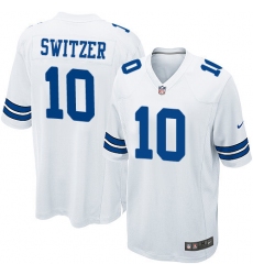 Men's Nike Dallas Cowboys #10 Ryan Switzer Game White NFL Jersey