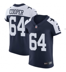 Men's Nike Dallas Cowboys #64 Jonathan Cooper Navy Blue Throwback Alternate Vapor Untouchable Elite Player NFL Jersey