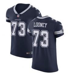 Men's Nike Dallas Cowboys #73 Joe Looney Navy Blue Team Color Vapor Untouchable Elite Player NFL Jersey