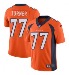 Men's Nike Denver Broncos #77 Billy Turner Orange Team Color Vapor Untouchable Limited Player NFL Jersey