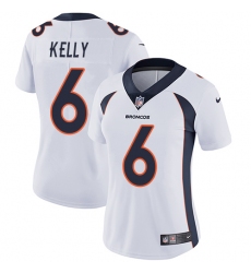 Women's Nike Denver Broncos #6 Chad Kelly Elite White NFL Jersey