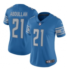 Women's Nike Detroit Lions #21 Ameer Abdullah Elite Light Blue Team Color NFL Jersey