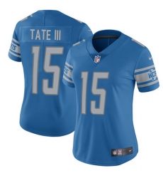 Women's Nike Detroit Lions #15 Golden Tate III Elite Light Blue Team Color NFL Jersey