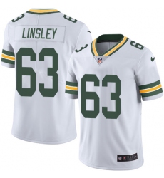 Men's Nike Green Bay Packers #63 Corey Linsley White Vapor Untouchable Limited Player NFL Jersey