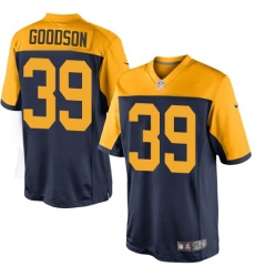 Youth Nike Green Bay Packers #39 Demetri Goodson Elite Navy Blue Alternate NFL Jersey
