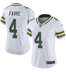 Women's Nike Green Bay Packers #4 Brett Favre Elite White NFL Jersey