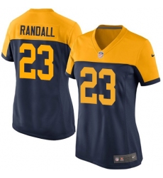 Women's Nike Green Bay Packers #23 Damarious Randall Game Navy Blue Alternate NFL Jersey