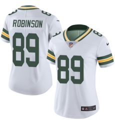 Women's Nike Green Bay Packers #89 Dave Robinson Elite White NFL Jersey