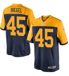 Youth Nike Green Bay Packers #45 Vince Biegel Elite Navy Blue Alternate NFL Jersey