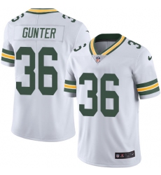 Men's Nike Green Bay Packers #36 LaDarius Gunter White Vapor Untouchable Limited Player NFL Jersey