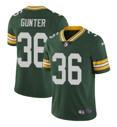 Youth Nike Green Bay Packers #36 LaDarius Gunter Green Team Color Vapor Untouchable Limited Player NFL Jersey