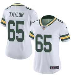 Women's Nike Green Bay Packers #65 Lane Taylor Elite White NFL Jersey
