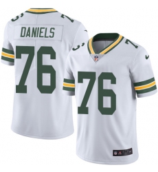 Youth Nike Green Bay Packers #76 Mike Daniels Elite White NFL Jersey