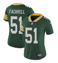 Women's Nike Green Bay Packers #51 Kyler Fackrell Elite Green Team Color NFL Jersey