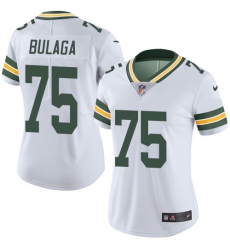 Women's Nike Green Bay Packers #75 Bryan Bulaga Elite White NFL Jersey