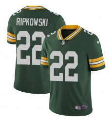 Men's Nike Green Bay Packers #22 Aaron Ripkowski Green Team Color Vapor Untouchable Limited Player NFL Jersey