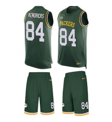 Men's Nike Green Bay Packers #84 Lance Kendricks Limited Green Tank Top Suit NFL Jersey
