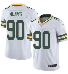 Youth Nike Green Bay Packers #90 Montravius Adams Elite White NFL Jersey
