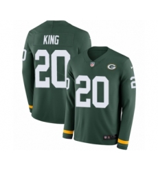 Men's Nike Green Bay Packers #20 Kevin King Limited Green Therma Long Sleeve NFL Jersey
