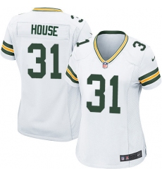 Women's Nike Green Bay Packers #31 Davon House Game White NFL Jersey