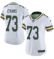 Women's Nike Green Bay Packers #73 Jahri Evans White Vapor Untouchable Limited Player NFL Jersey