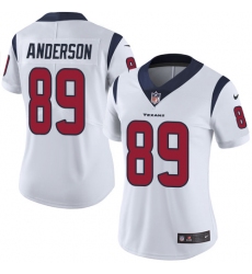 Women's Nike Houston Texans #89 Stephen Anderson Elite White NFL Jersey