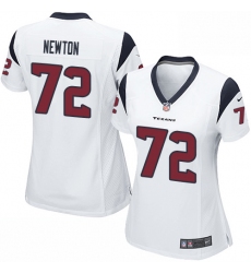 Women's Nike Houston Texans #72 Derek Newton Game White NFL Jersey