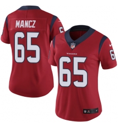 Women's Nike Houston Texans #65 Greg Mancz Elite Red Alternate NFL Jersey
