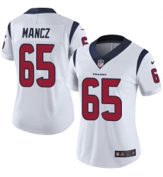 Women's Nike Houston Texans #65 Greg Mancz Elite White NFL Jersey