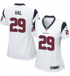 Women's Nike Houston Texans #29 Andre Hal Game White NFL Jersey