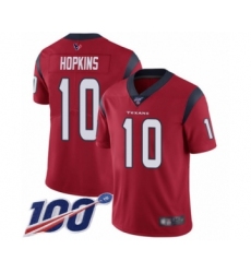Youth Nike Houston Texans #10 DeAndre Hopkins Red Alternate Vapor Untouchable Limited Player 100th Season NFL Jersey