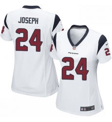 Women's Nike Houston Texans #24 Johnathan Joseph Game White NFL Jersey