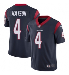 Youth Nike Houston Texans #4 Deshaun Watson Elite Navy Blue Team Color NFL Jersey