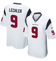 Men's Nike Houston Texans #9 Shane Lechler Game White NFL Jersey