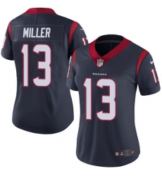 Women's Nike Houston Texans #13 Braxton Miller Elite Navy Blue Team Color NFL Jersey
