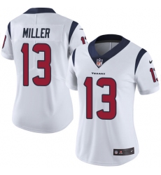 Women's Nike Houston Texans #13 Braxton Miller Elite White NFL Jersey