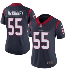 Women's Nike Houston Texans #55 Benardrick McKinney Elite Navy Blue Team Color NFL Jersey