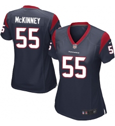 Women's Nike Houston Texans #55 Benardrick McKinney Game Navy Blue Team Color NFL Jersey