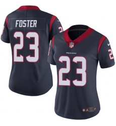 Women's Nike Houston Texans #23 Arian Foster Elite Navy Blue Team Color NFL Jersey