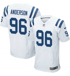 Men's Nike Indianapolis Colts #96 Henry Anderson Elite White NFL Jersey
