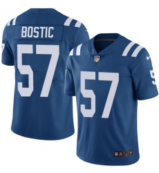 Youth Nike Indianapolis Colts #57 Jon Bostic Royal Blue Team Color Vapor Untouchable Limited Player NFL Jersey