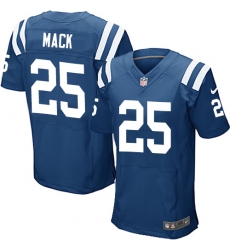 Men's Nike Indianapolis Colts #25 Marlon Mack Elite Royal Blue Team Color NFL Jersey