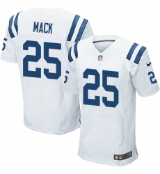 Men's Nike Indianapolis Colts #25 Marlon Mack Elite White NFL Jersey