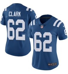 Women's Nike Indianapolis Colts #62 Le'Raven Clark Elite Royal Blue Team Color NFL Jersey