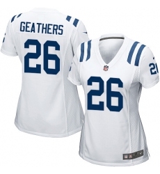 Women's Nike Indianapolis Colts #26 Clayton Geathers Game White NFL Jersey